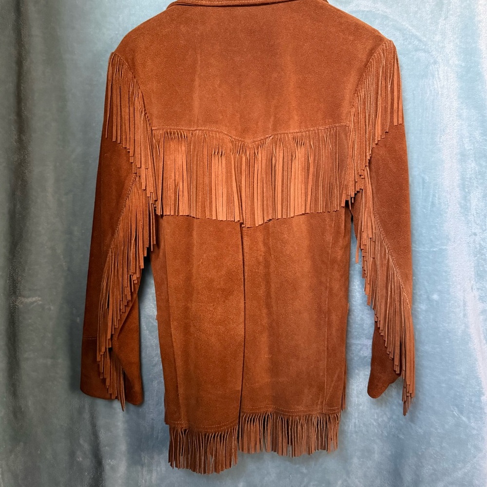 Jo•o•Kay Vintage Fringe Leather Jacket - Picture 3 of 16